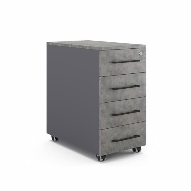 Тумба мобильная Kobor TМ4-40/50 graphite/chicago