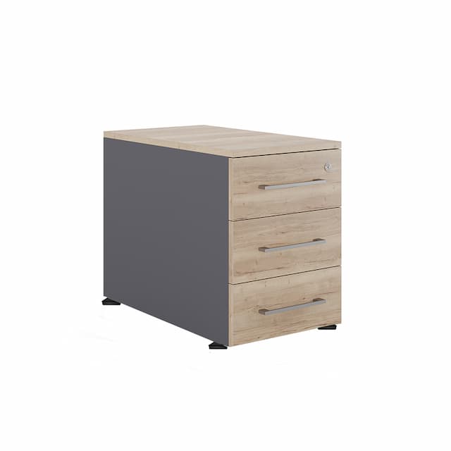 Тумба приставная Kobor TS3-40/70 aluminum/natural