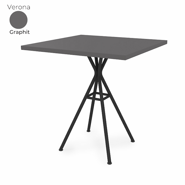 Стол обеденный квадратный Алсав 21Verona.007.K Graphit