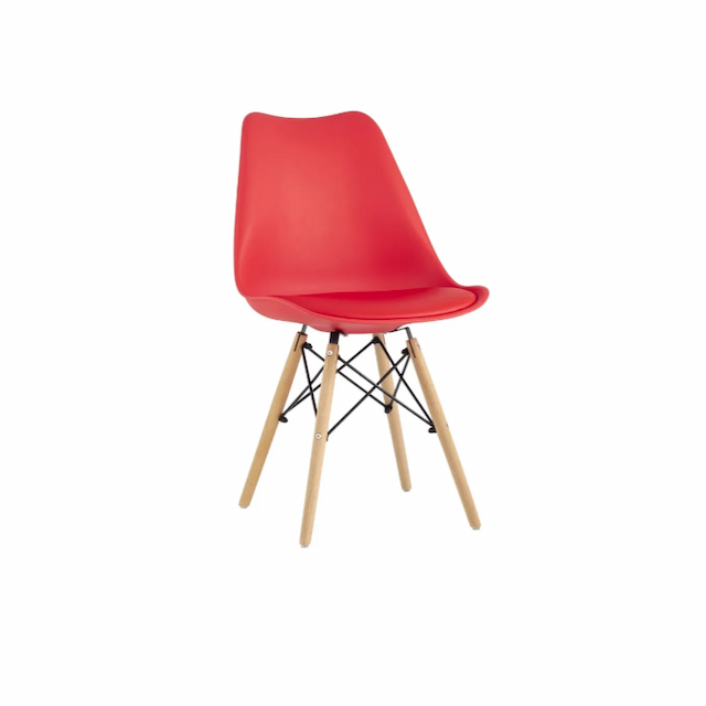 Стул пластиковый Клен Фреймс сгр356  полумягкий (красный)