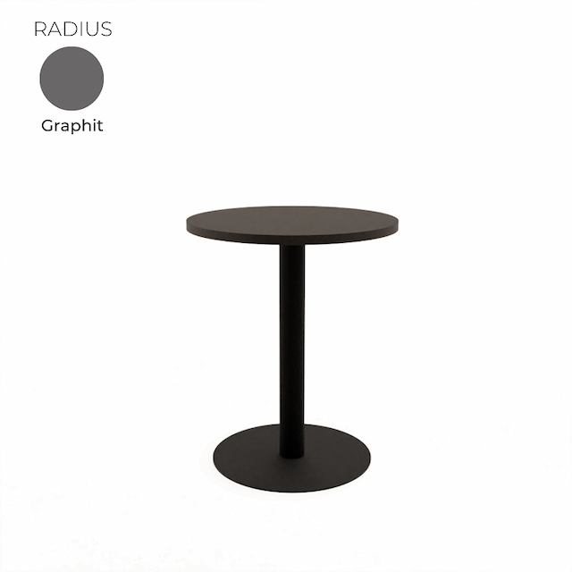 Стол обеденный круглый Алсав 21RADIUS.007 Graphit