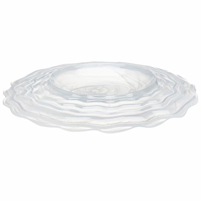 Тарелка ARDACAM Osho ARD 2457.2 d 27 см h 2 см (стекло, цвет / декор белый)