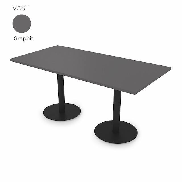 Стол на 2-х опорах Алсав 21VAST.160 Graphit