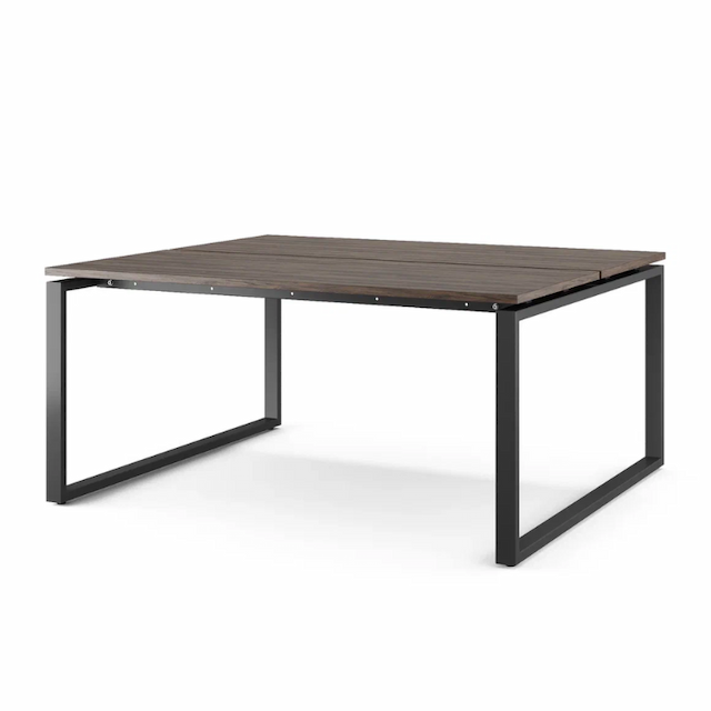 Стол офисный Kobor O1/2-80/140 black/charlston