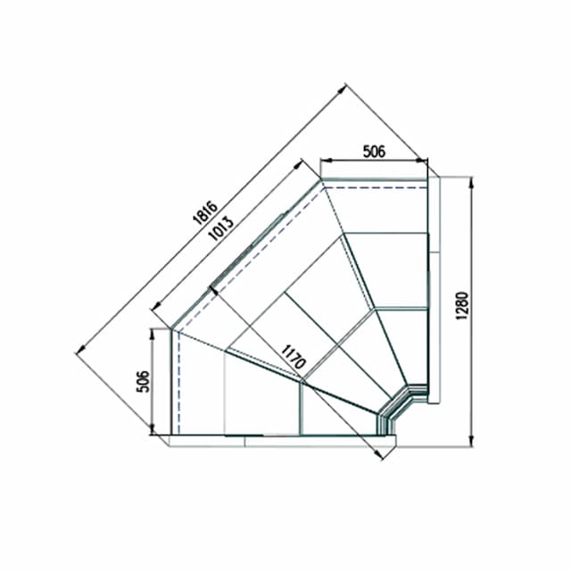 Витрина среднетемпературная Гольфстрим ДВИНА QS УВ90 ВС