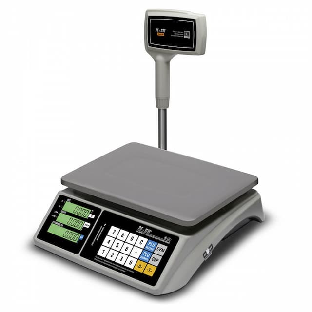 Торговые настольные весы MERTECH M-ER 328 ACPX-15.2 "TOUCH-M" LED